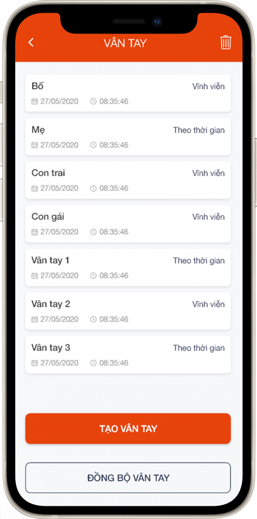 Ứng dụng Vhomenex quản lý khóa điện tử thông minh 3