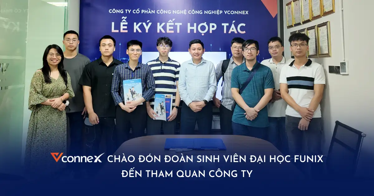 Nhà thông minh Vconnex chào đón đoàn sinh viên Đại học FUNiX đến tham quan công ty