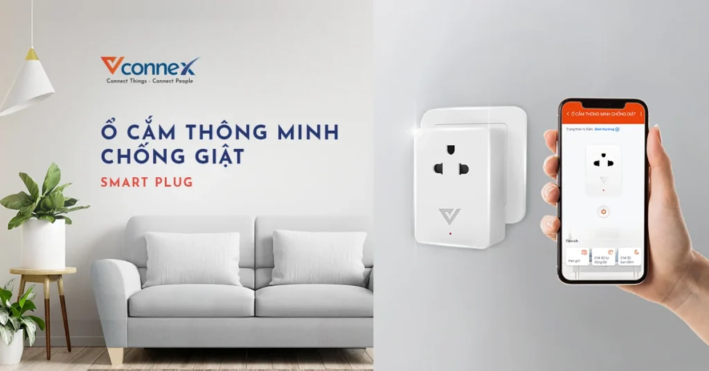 Ổ cắm điện thông minh chống giật