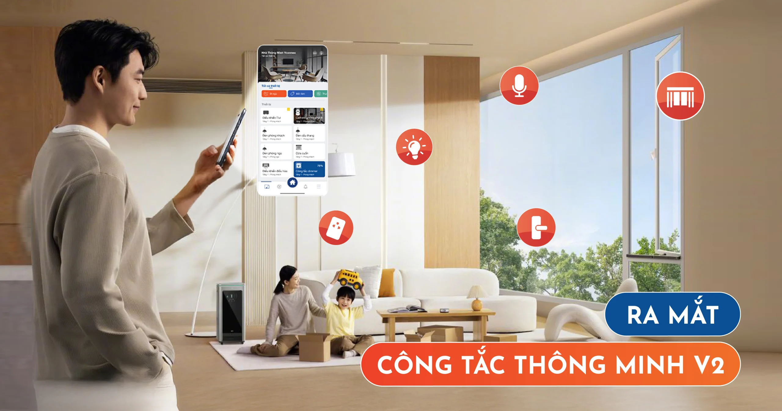 CÔNG TẮC THÔNG MINH V2 CỦA VCONNEX CHÍNH THỨC RA MẮT