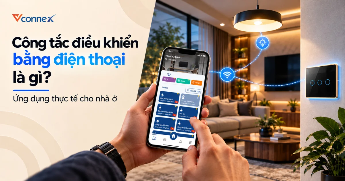 Công tắc điều khiển bằng điện thoại - Ứng dụng thực tế cuộc sống