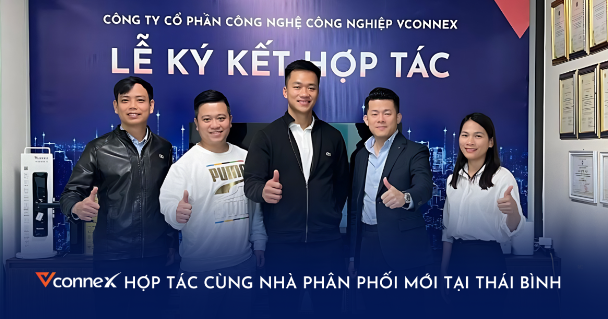 Vconnex hợp tác cùng Nhà phân phối mới tại Thái Bình