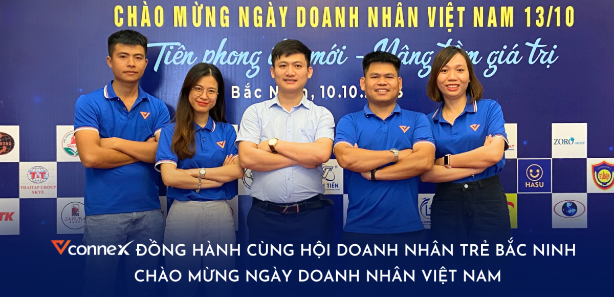Vconnex đồng hành cùng Hội Doanh nhân trẻ Bắc Ninh chào mừng Ngày Doanh nhân Việt Nam